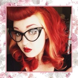 🌸 CAT EYE GLASSES ROCKABILLY PIN UP VINTAGE FRAME HELL BUNNY COSPLAY BETSEY